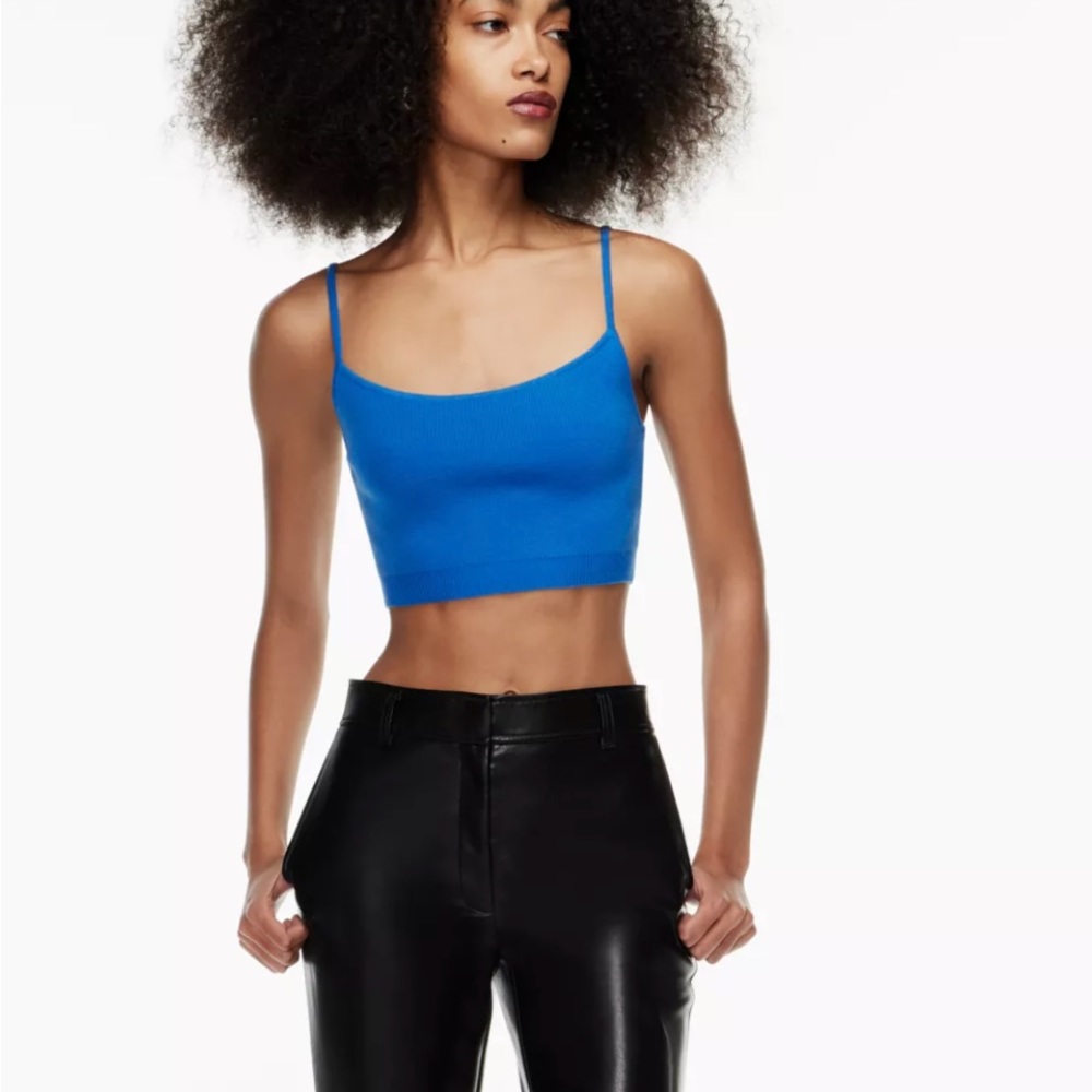 Babaton Georgia sweater tank from aritzia green xs